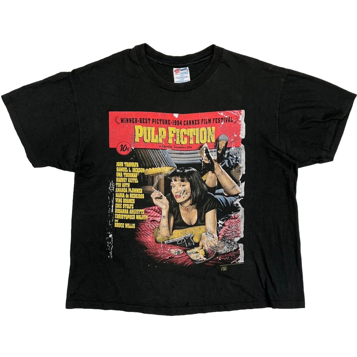 PULP FICTION POSTER DESIGN MOVIE PROMO BACKSTAGE PASS HANES XL 3204