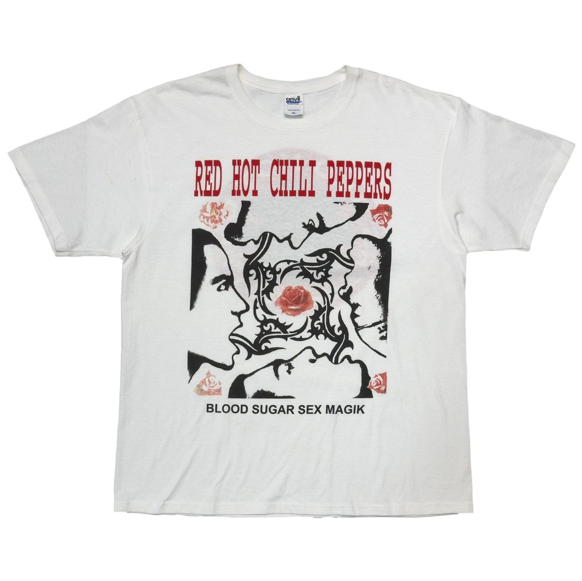 RED HOT CHILI PEPPERS BLOOD SUGAR SEX MAGIK WHITE anvil XL 1181