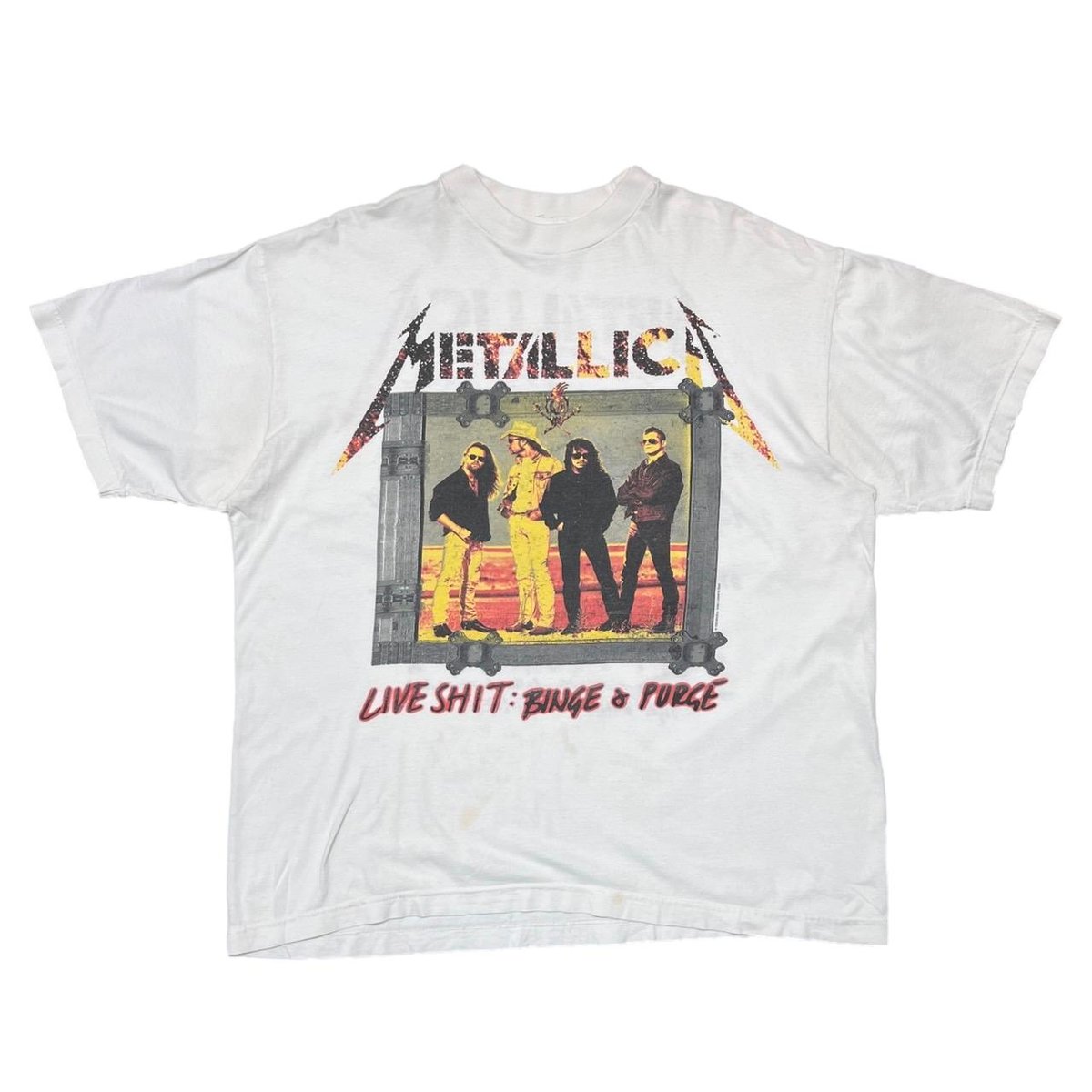 METALLICA LIVE SHIT BINGE & PURGE 1995 WHITE BG XL 8535