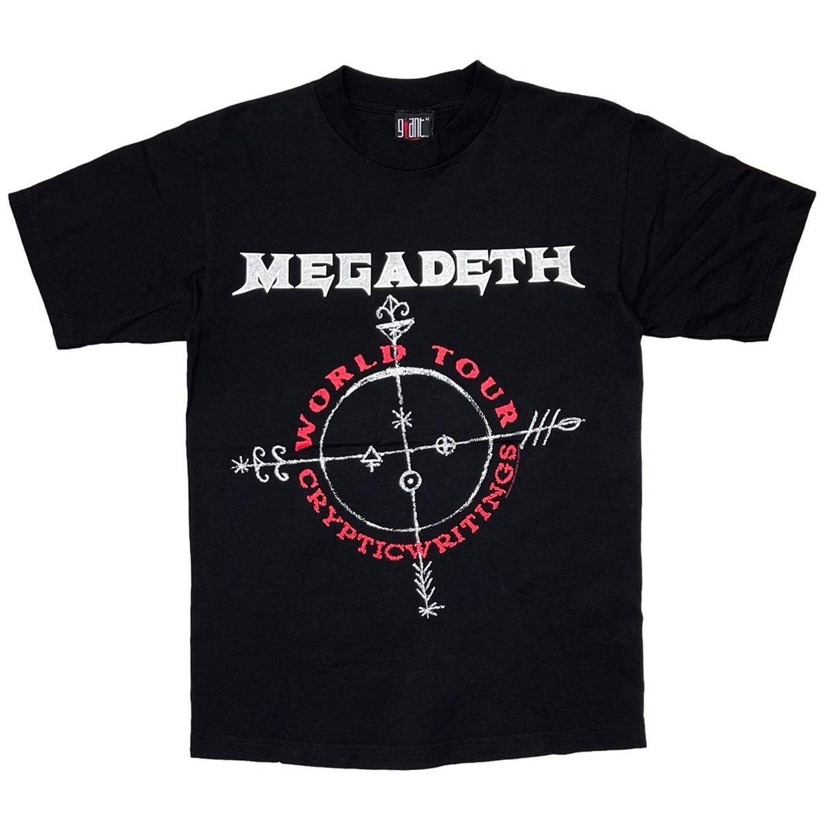 MEGADETH CRYPTIC WRITINGS WORLD TOUR giant MEDIUM 7731