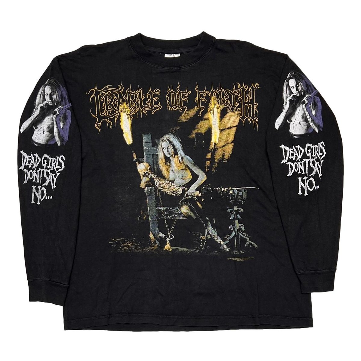 CRADLE OF FILTH 1997 PSYCHOPATHIA SEXUALIS DEAD GIRLS LS EURO XL 6415