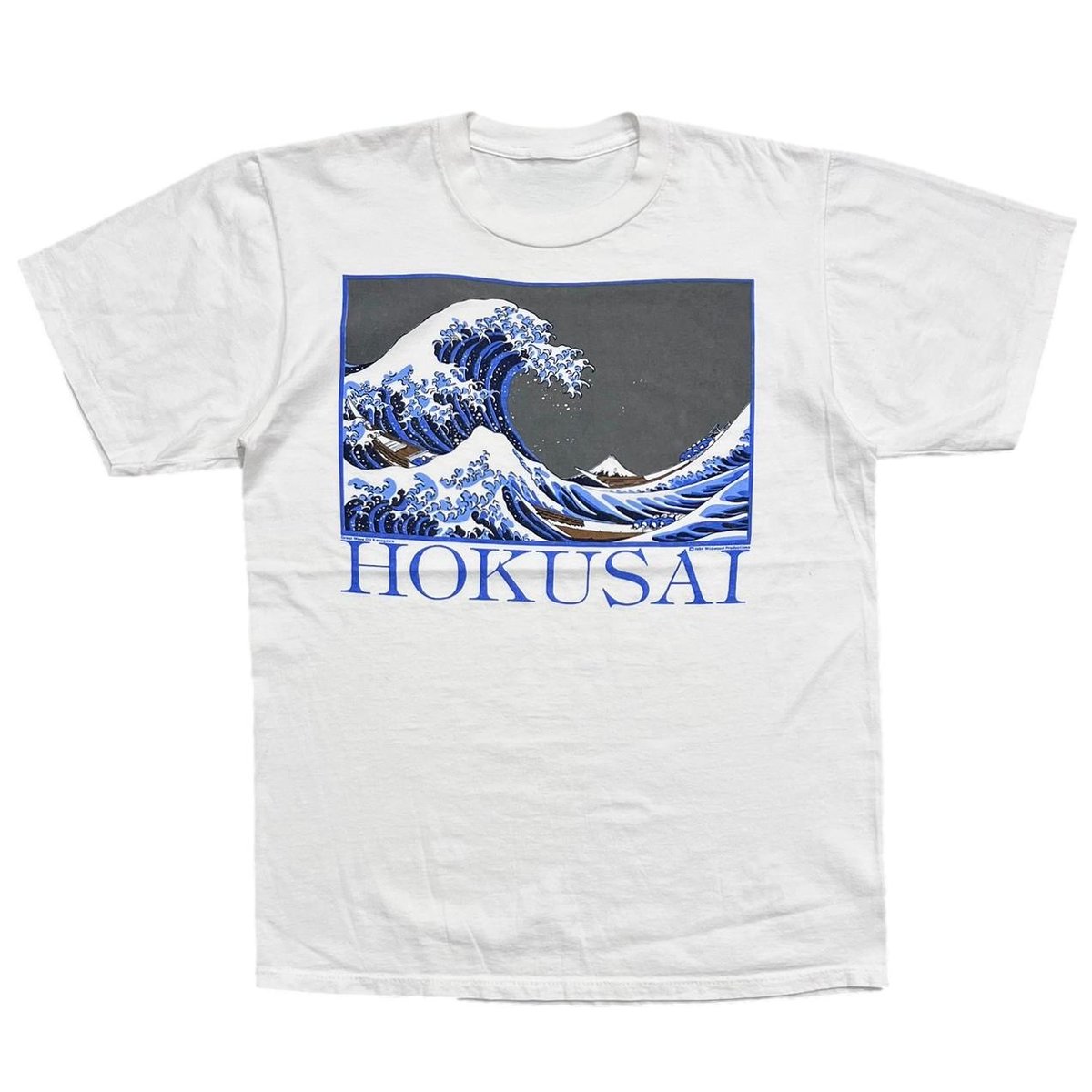 HOKUSAI KATSUSHIKA 葛飾 北斎 冨嶽三十六景 神奈川沖浪裏 GREAT WAVE OFF KANAGAWA WHITE FITS LARGE 6404