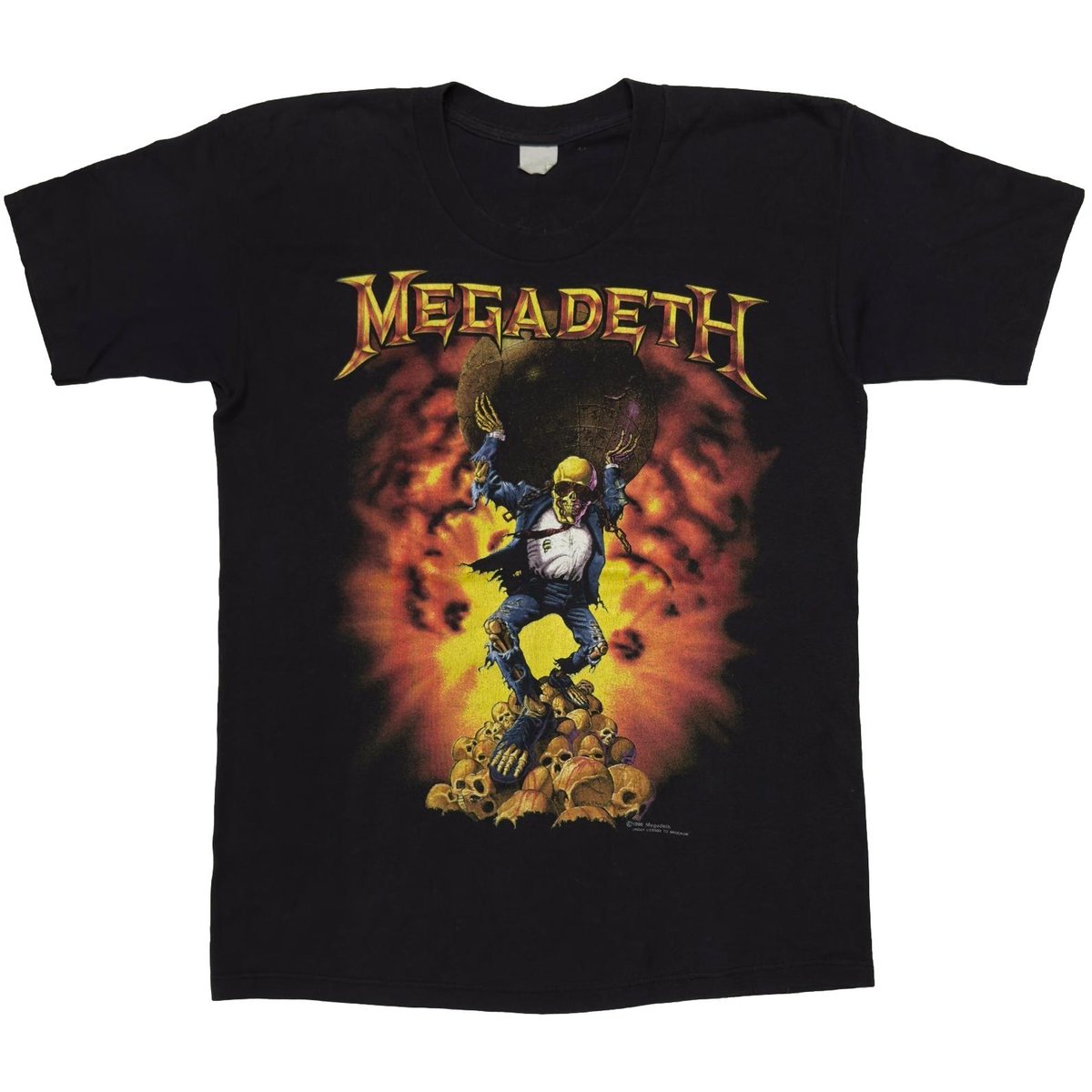 MEGADETH OXIDATION OF THE NATIONS WORLD TOUR 1991 FITS S-M 1694