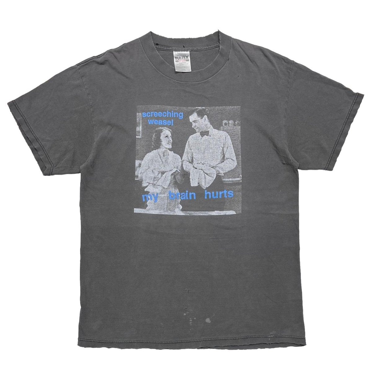 SCREECHING WEASEL MY BRAIN HURTS TULTEX LARGE 7946
