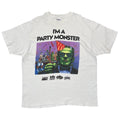 UNIVERSAL STUDIOS 1992 I'M A PARTY MONSTER WHITE Hanes XL 0666