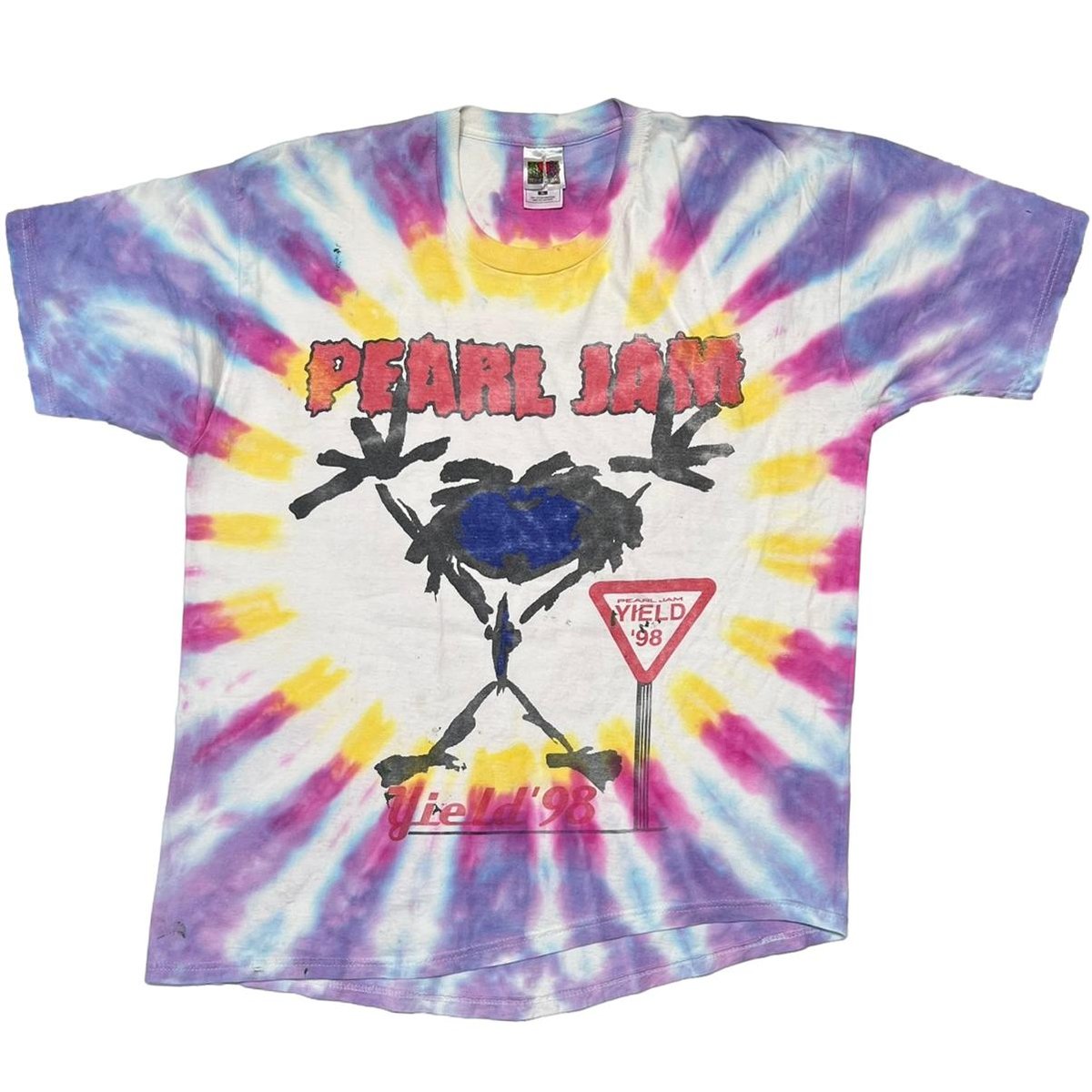 PEARL JAM YIELD 1998 TIEDYE FRUIT OF THE LOOM 6445