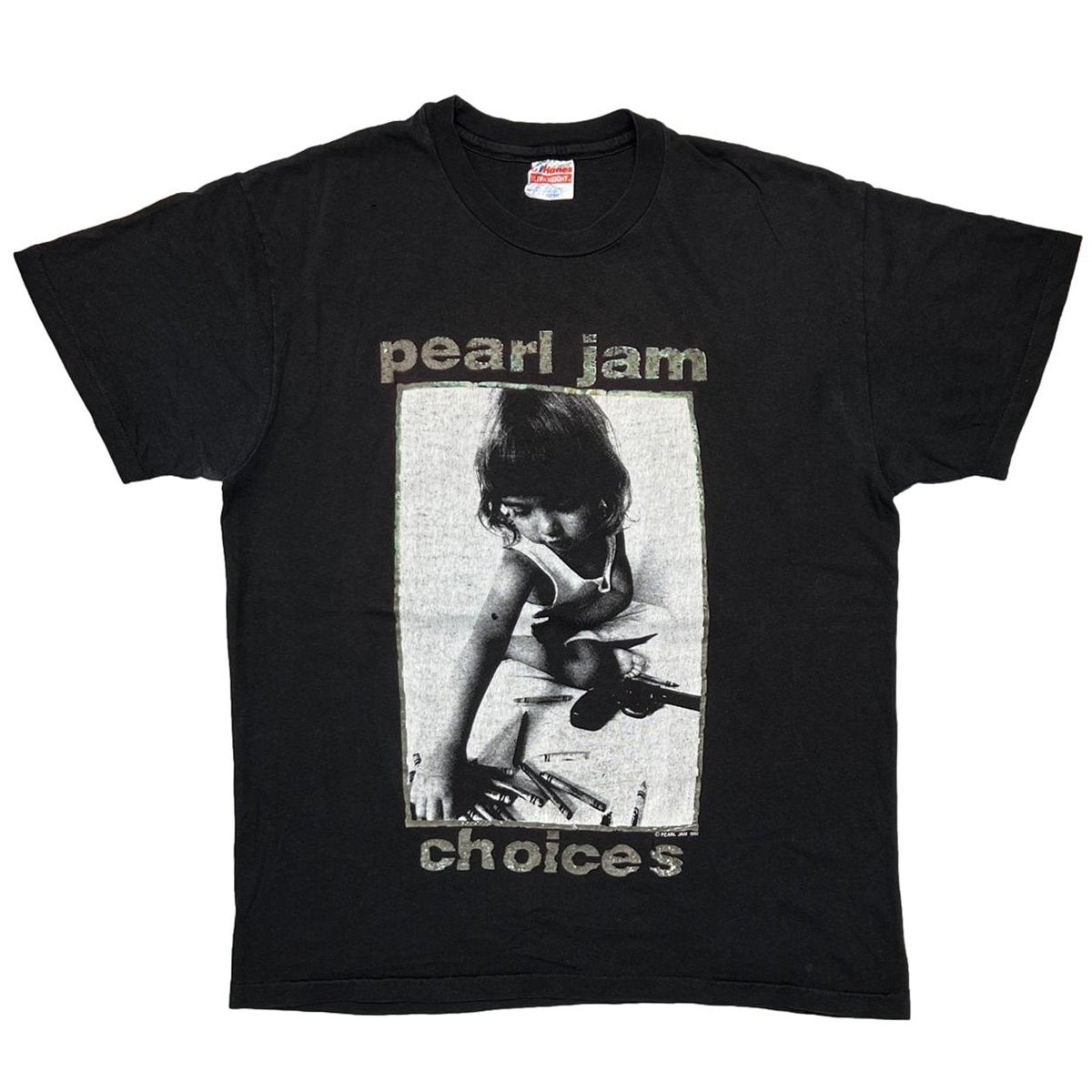PEARL JAM 1992 choices Hanes LARGE 8431