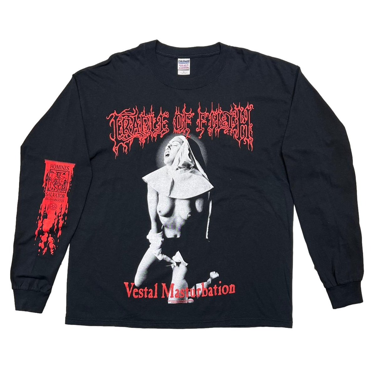 CRADLE OF FILTH Y2K VESTAL MASTURBATION LS GILDAN XL 7677