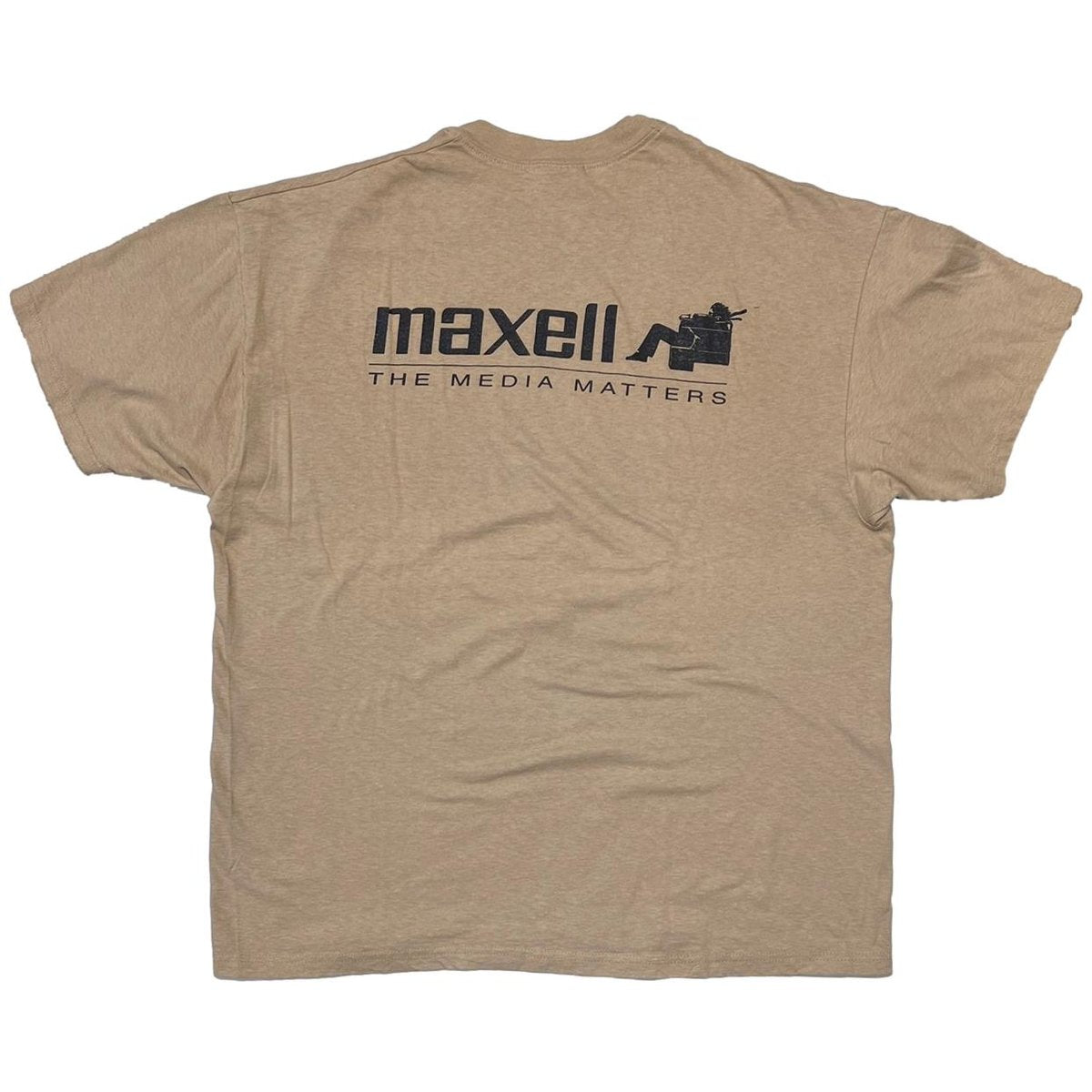 maxell THE MEDIA MATTERS LIGHT BROWN Hanes XL 6914