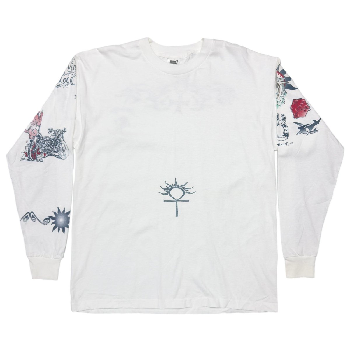 DENNIS RODMAN TATTOO LS WHITE XL 1483