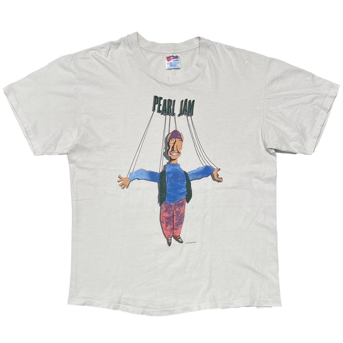 PEARL JAM 1993 FREAK WHITE HANES LARGE 9047