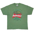 Budweiser GREEN WITH ENVY HAPPY St PATS GREN Hanes XL 6586