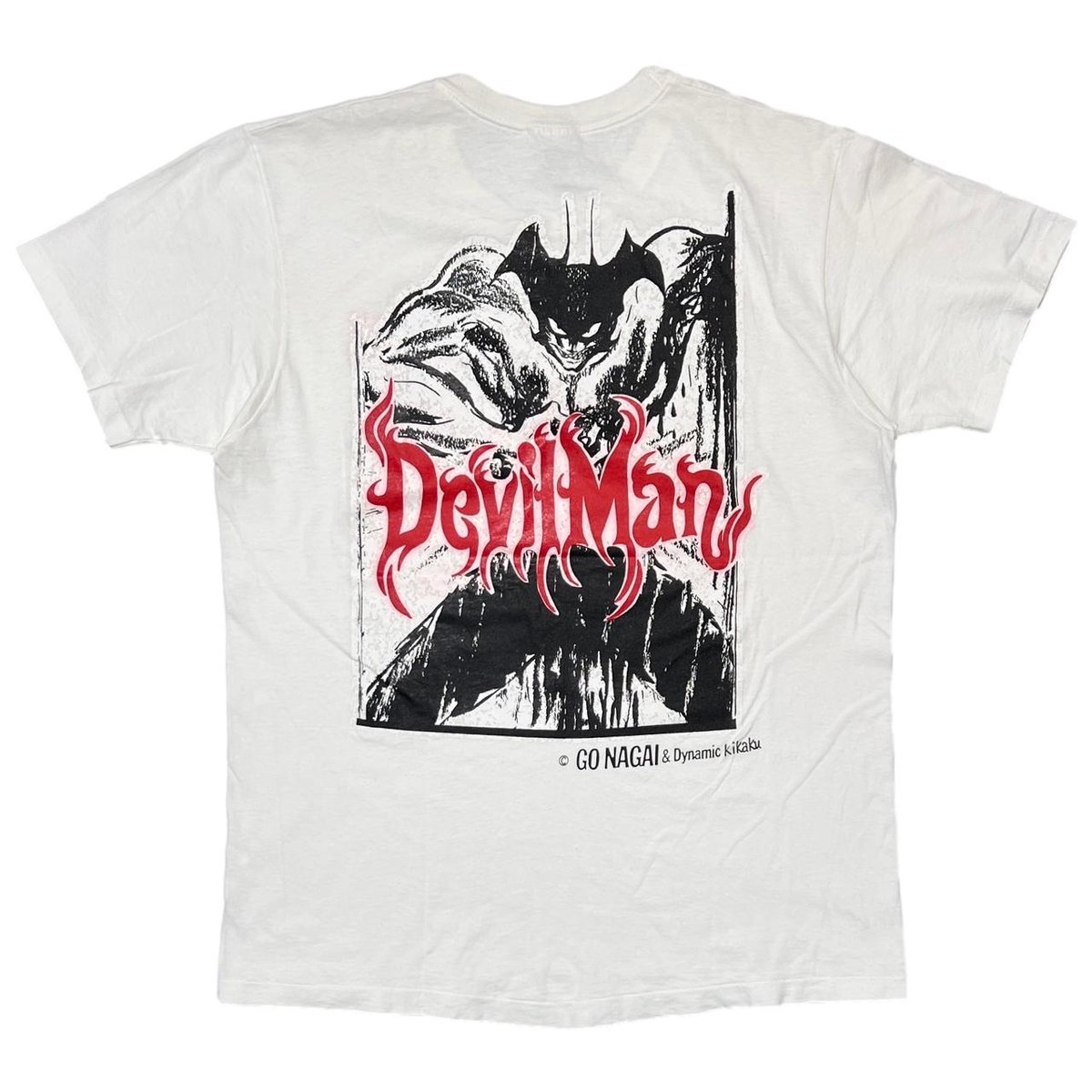 Devil Man GO NAGAI WHITE HANES LARGE 7712