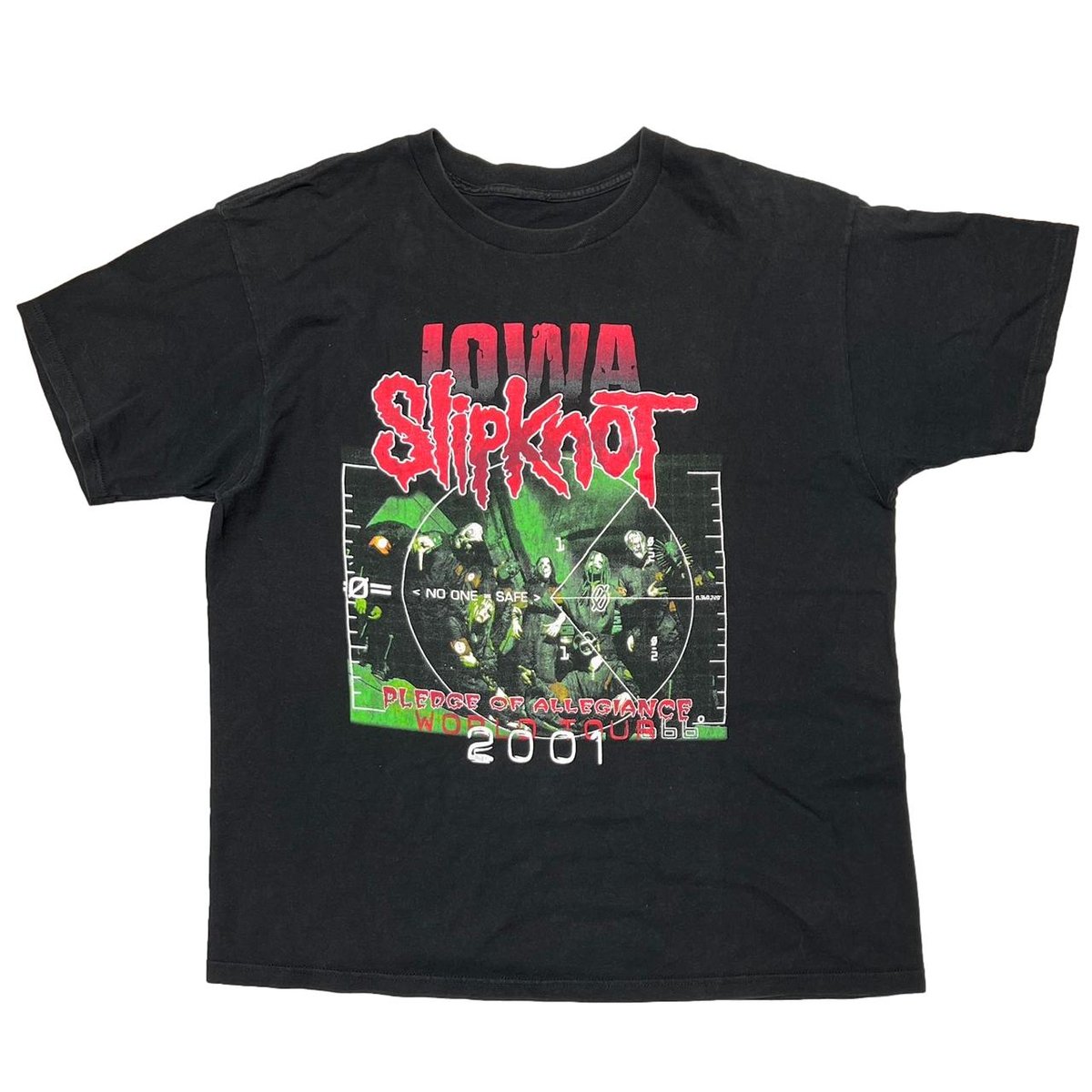 Slipknot 2001 IOWA WORLD TOUR & SYSTEM OF A DOWN FITS XL 1742