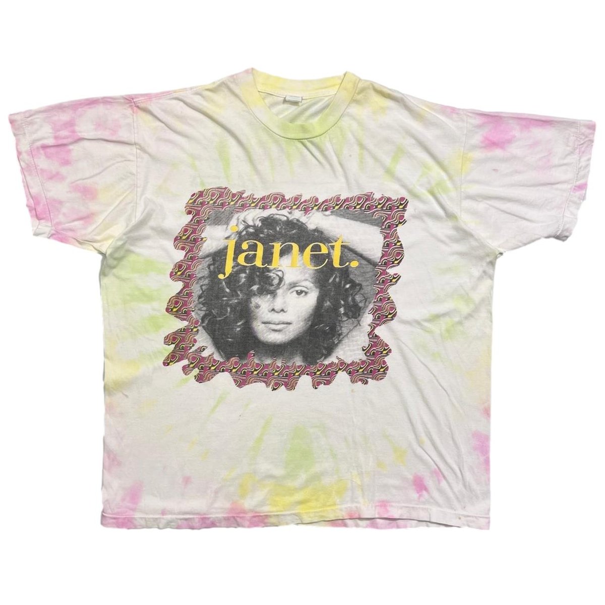 JANET JACKSON 93-94 WORLD TOUR BOOTLEG TIE DYE HORIZON FITS XL 1867