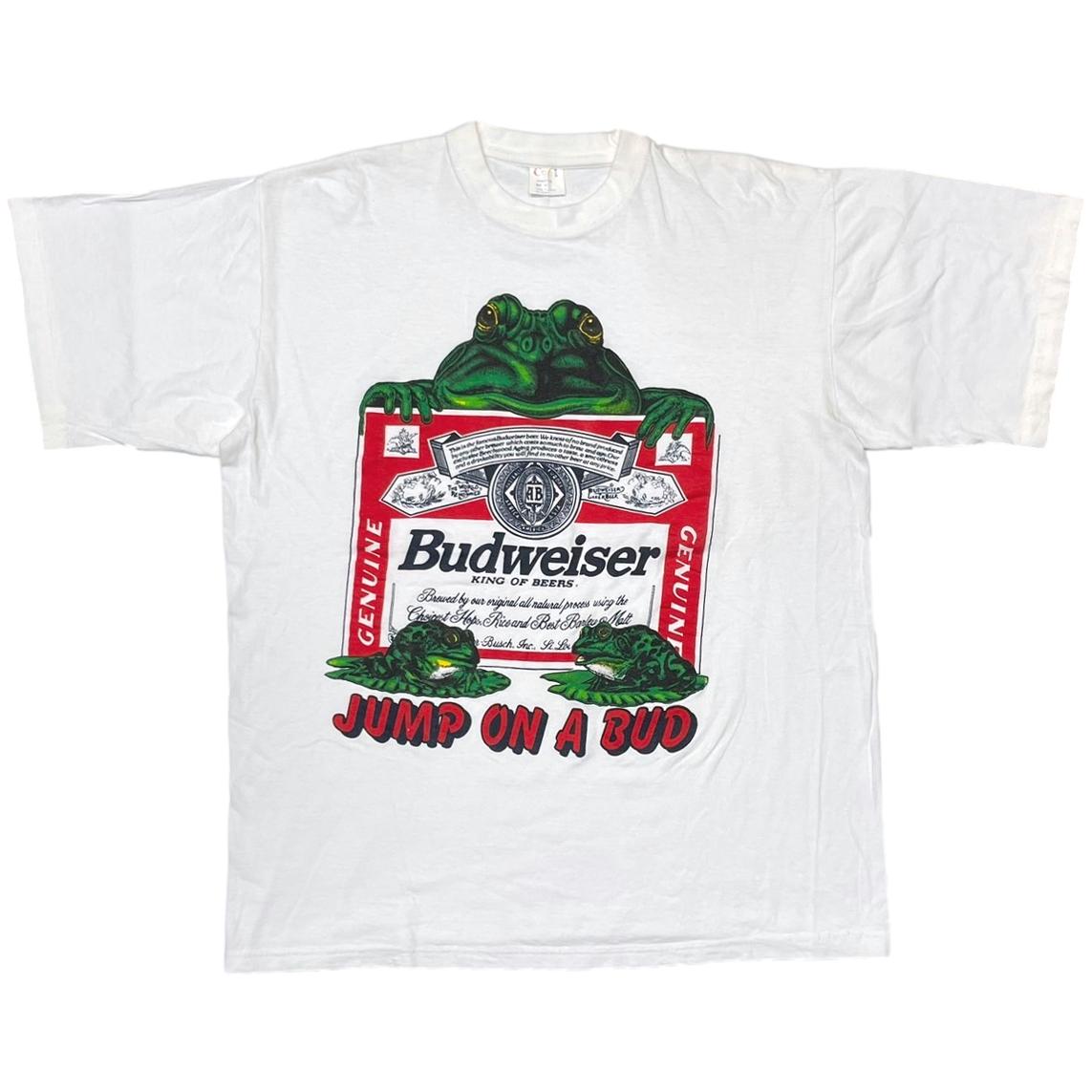 Budweiser FROGS JUMP ON A BUD WHITE XL 1598