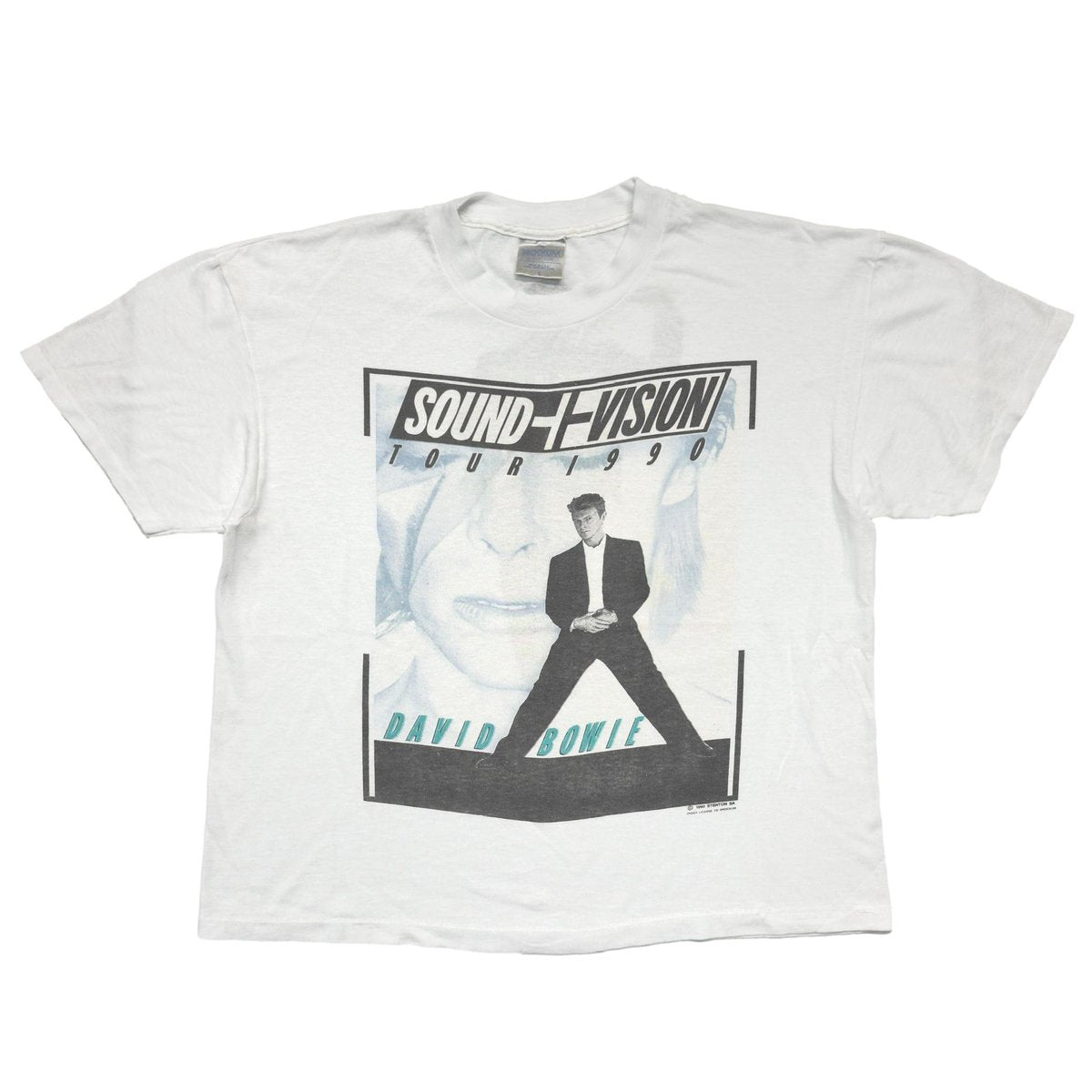 DAVID BOWIE SOUND + VISION TOUR 1990 WHITE BROCKUM LARGE 6528