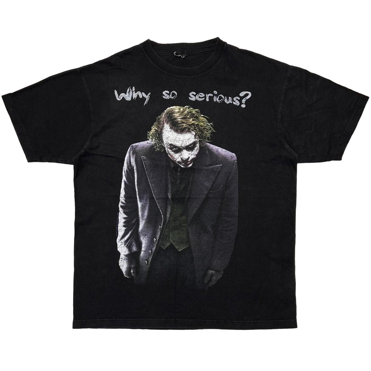 THE DARK KNIGHT JOKER Why so serious ? FITS LARGE 4458