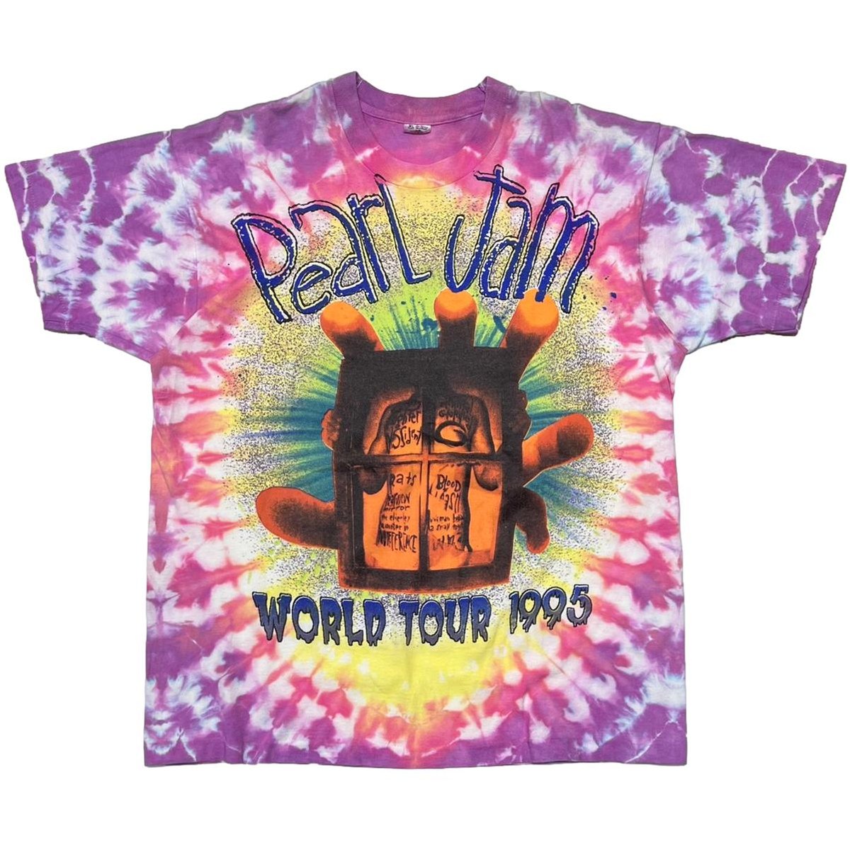 PEARL JAM LIVE IN CONCERT WORLD TOUR 1995 TIE DYE XL 8775