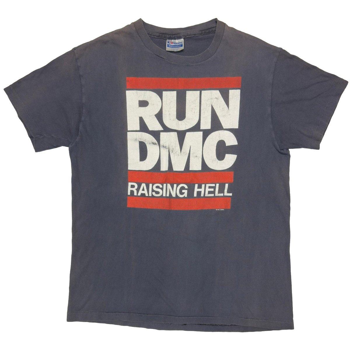 RUN DMC 1986 RAISING HELL HANES LARGE 7451