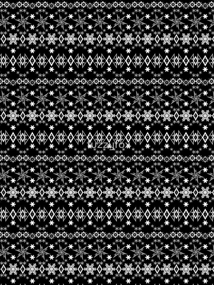 Black white Christmas ornament by fuzzyfox