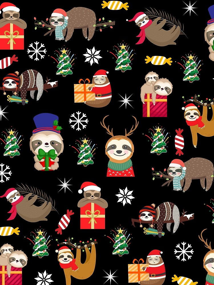 sloth christmas by sharif4344