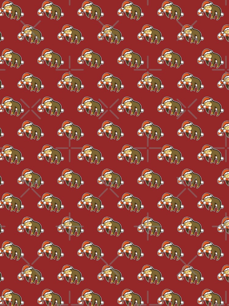 Christmas Sloth Candy Cane by The magic  Yellow bus
