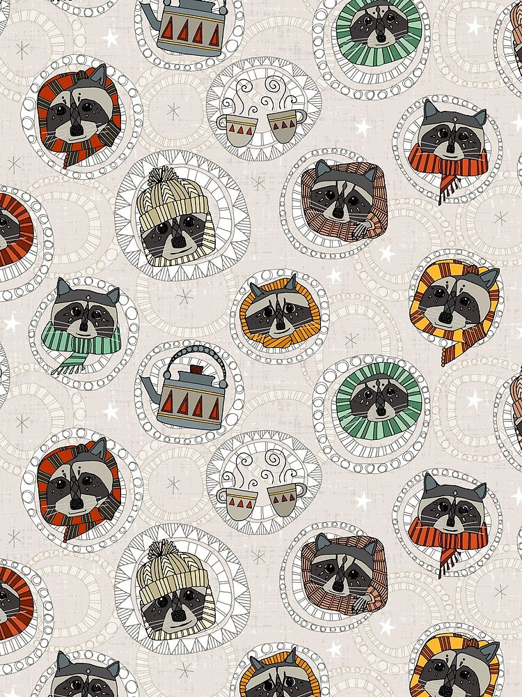 hygge raccoons by scrummy