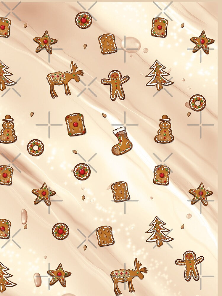 Gingerbread pattern, Christmas cookies, cookies by Christine Krahl