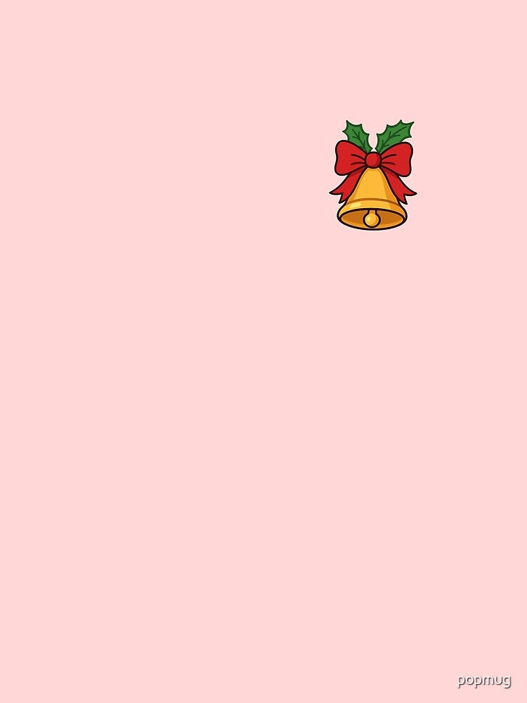Golden Christmas Bell with Bow by popmug