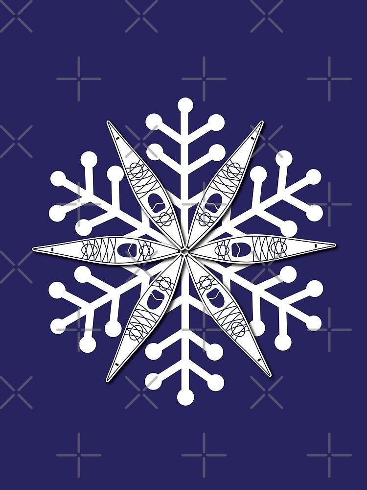 Kayak Snowflake by Carswell King Design