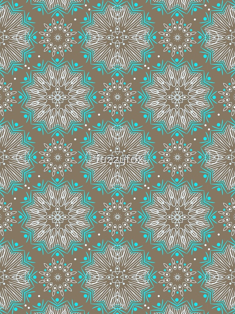 Grey turquoise ornament . by fuzzyfox