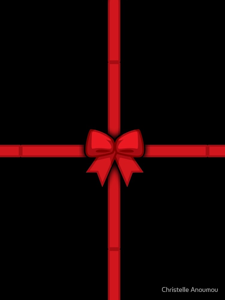 Picto Christmas- Gift black background by Christelle Anoumou
