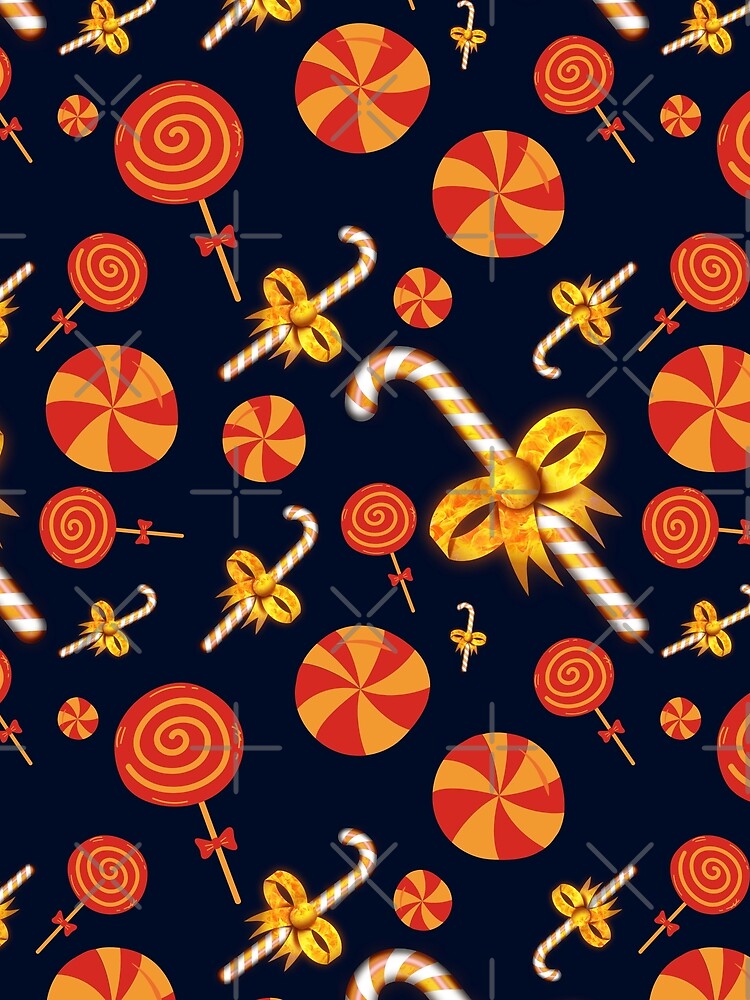 Christmas Candy Cane Decorative Pattern by thecooltable