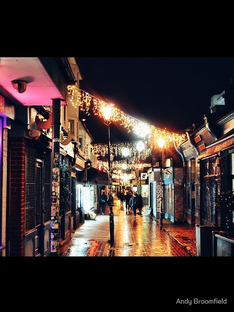 Christmas Lights Kensington Gardens in the North Laine, Brighton by Andy Broomfield