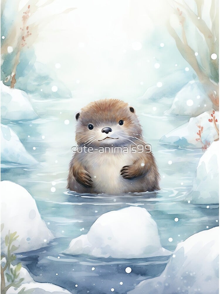 Snowy River Otter by cute-animals99