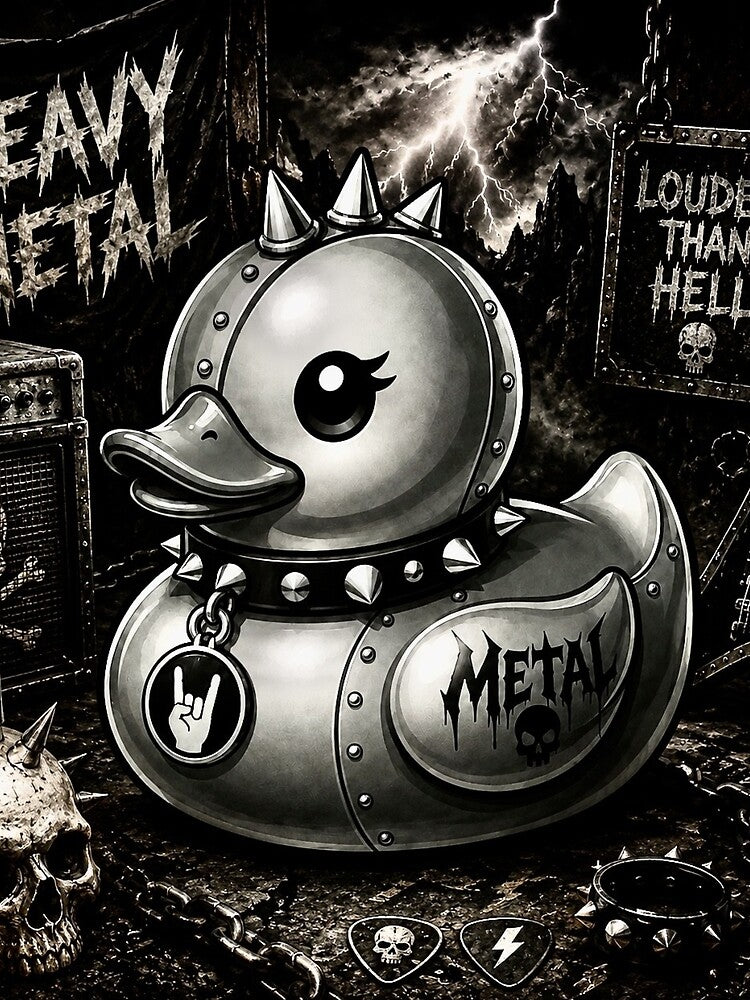 Heavy Metal Rubber Duck by Thor-stone
