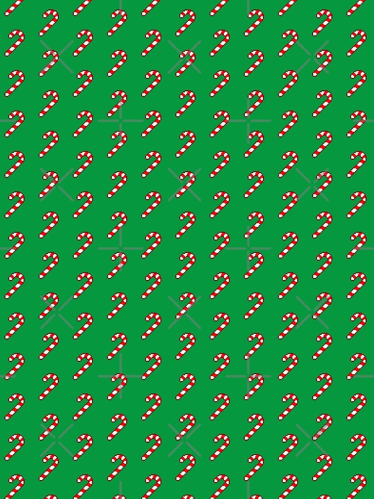 Pixel Art CANDY CANE - pattern 2 by akaiawa