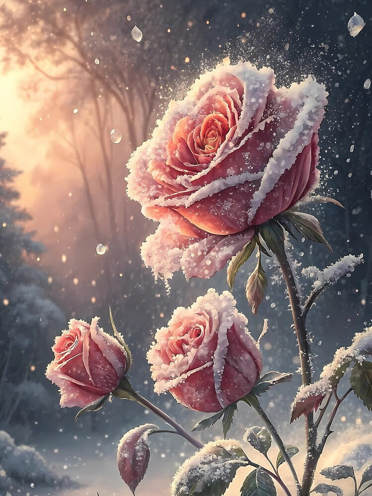 Winter Rose Glow by Bronze-Starr