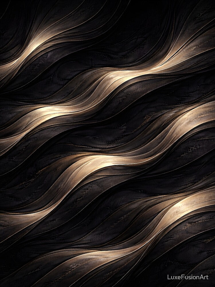Champagne Shadow Timeless Pattern by LuxeFusionArt