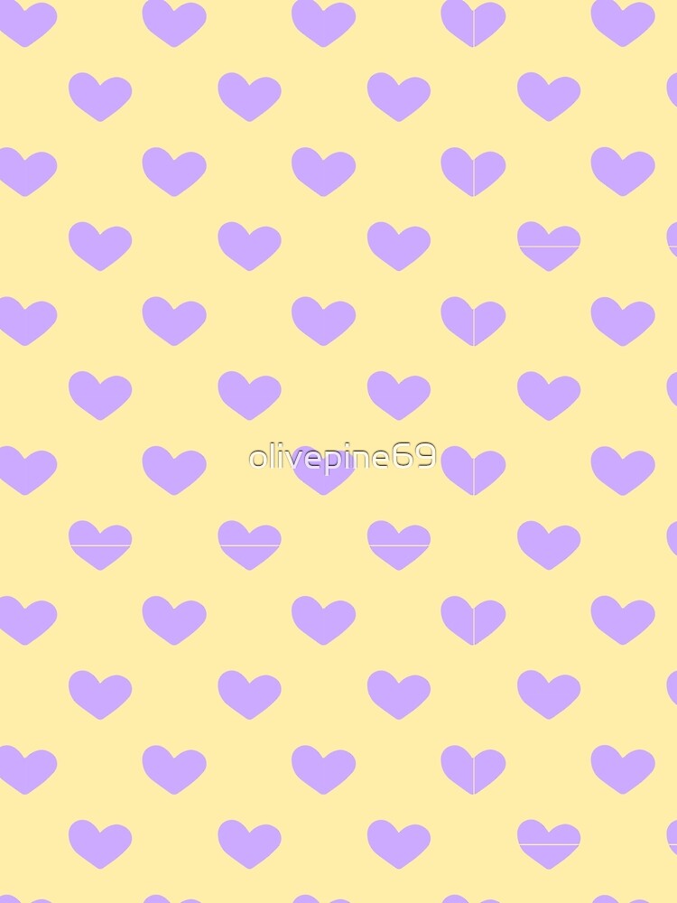 Simple purple seamless pattern with hearts. Great for Valentine's day, clothing, textile, wrapping paper, scrapbooking. by olivepine69