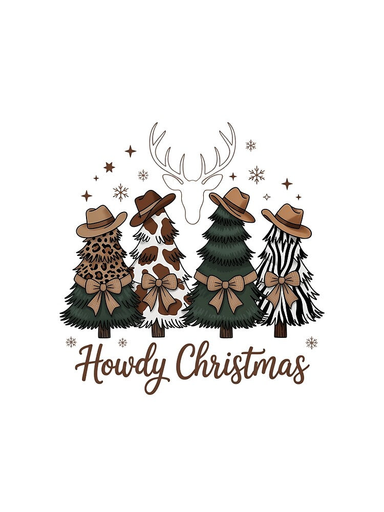 Howdy Christmas Western Christmas Howdy Christmas Tree Country Christmas Xmas by PunkNation-Arts
