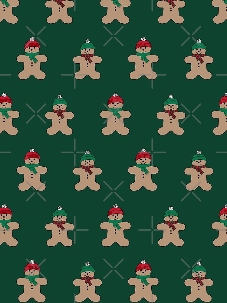 Gingerbread Man Pattern by ImpalaMoon