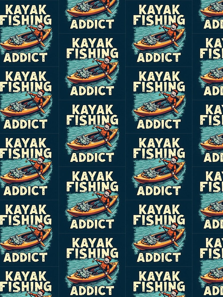 Kayak Fishing Addict – Hardcore Angler Design by pixeldizajn