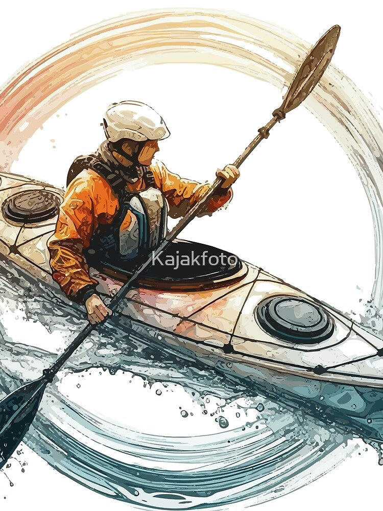 Kayak in a circle by Kajakfoto