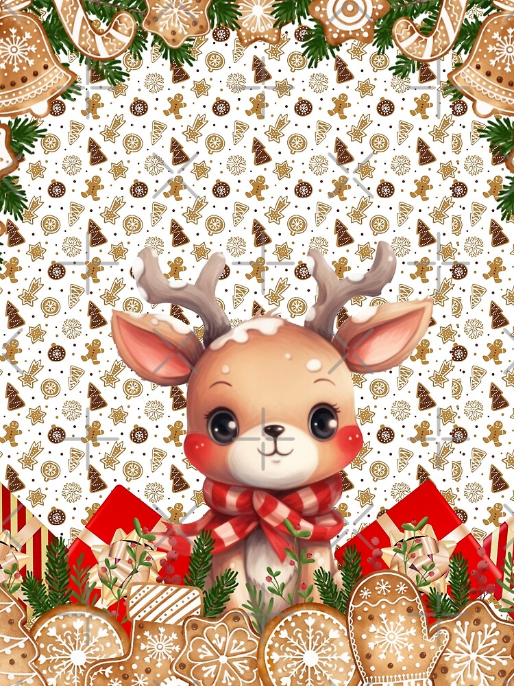 Festive Reindeer and Christmas Delights Gingerbread Cookies by LolaVivaGigi