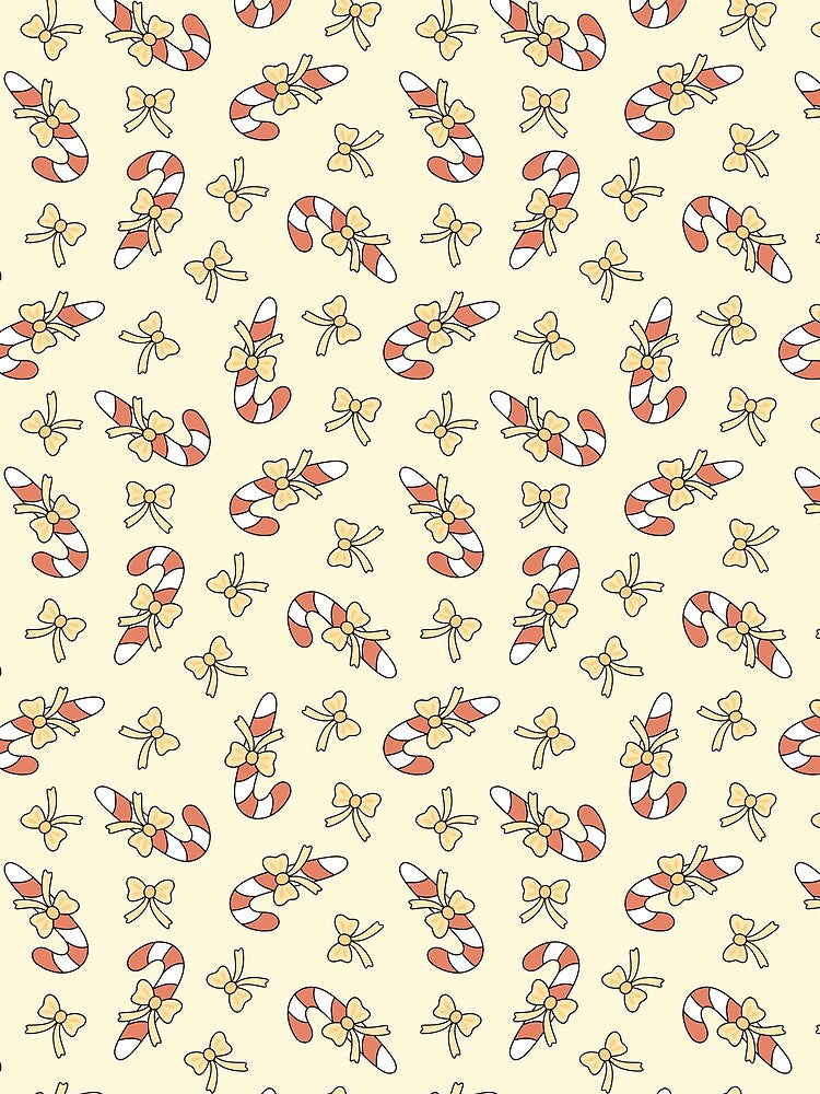 Coquette Christmas Lollipops Pattern by Julza Art