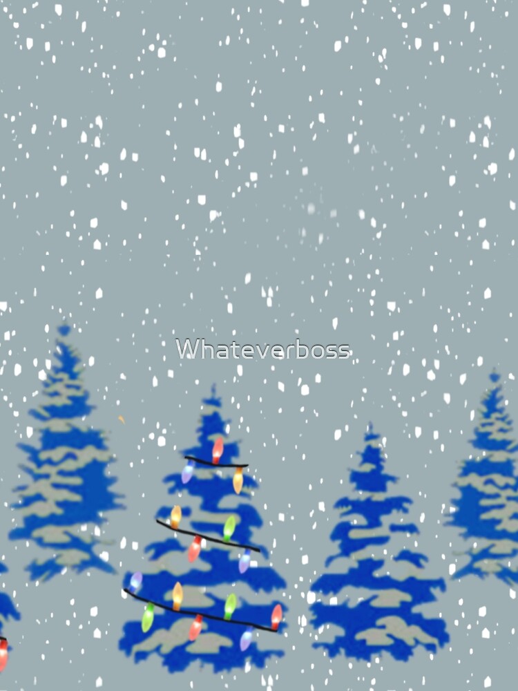 Christmas trees, snow, holiday season, winter wonderland by Whateverboss
