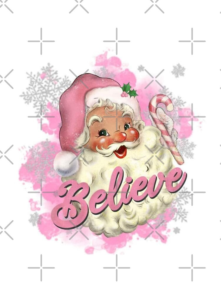 Vintage Belive Santa Print by Dana  Burke