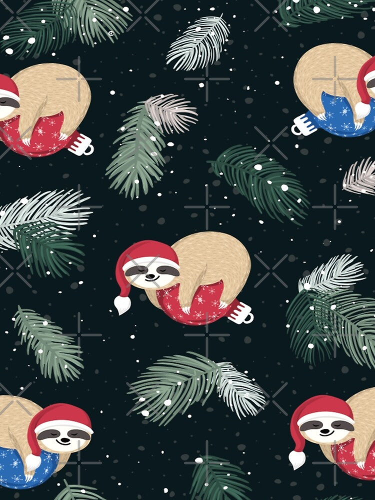 sloth christmas by Babmk